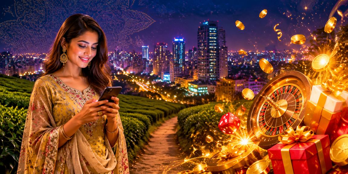 চট্টগ্রামের চা বাগানে মোবাইলে cbaji ক্যাসিনো প্রোমোশন উপভোগ